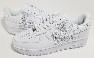 custom sneaker - Customisation sneakers - Sneakers personnalisés - La Belle et la Bête