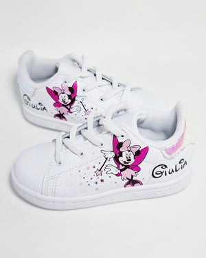 custom sneaker - Customisation sneakers - Sneakers personnalisés - Fée Minnie