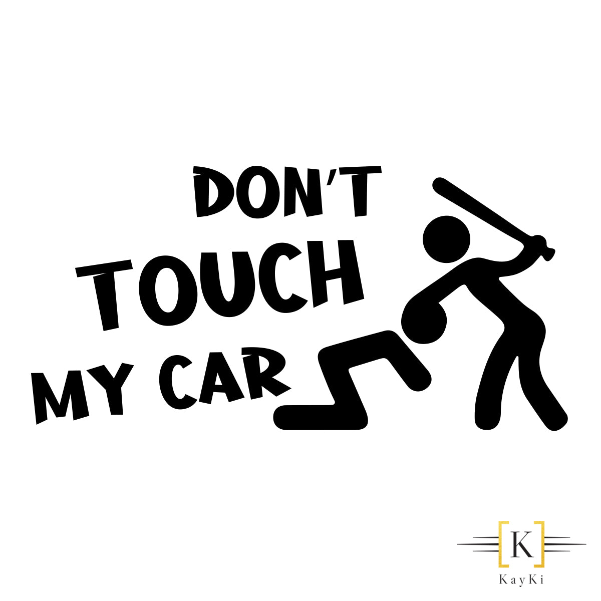 Autocollant Voiture Don't touch my car - TenStickers