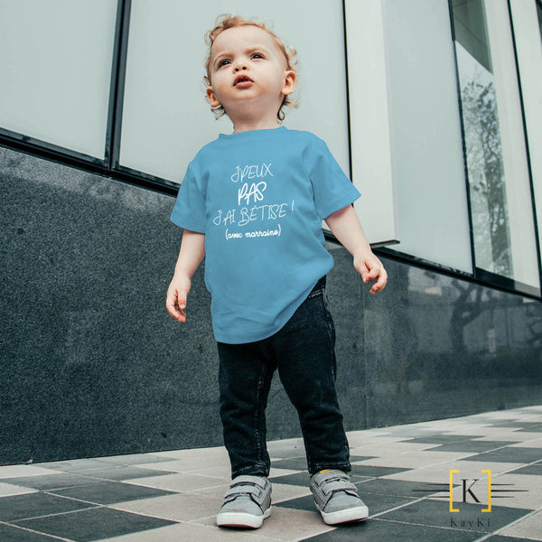 T-Shirt enfant - J'ai bêtise ! (avec marraine)