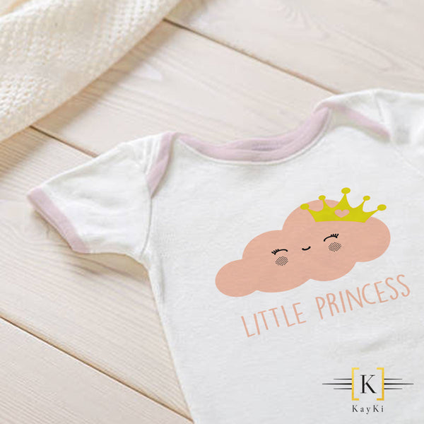Body bébé - Little Princess couronne dorée