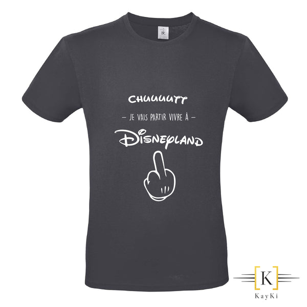 T-Shirt fun homme - Partir vivre à Disneyland