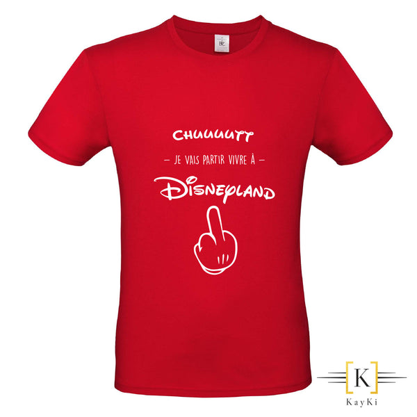 T-Shirt fun homme - Partir vivre à Disneyland