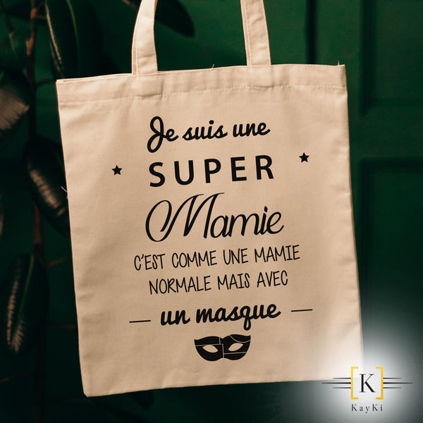 Sac shopping (Tote bag) - Mamie masquée