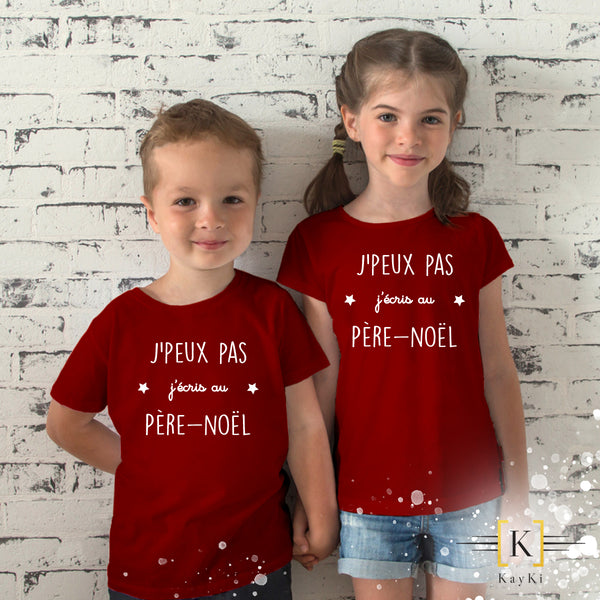 T-Shirt enfant - J'Peux pas, j'écris au Père-Nöel
