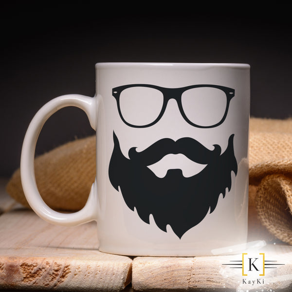MUG - Barbu à lunettes