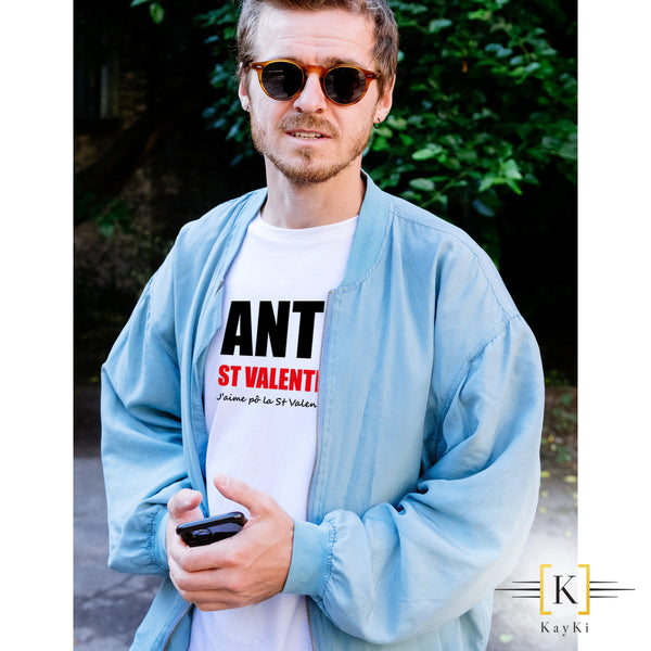 T-Shirt homme - ANTI St Valentin