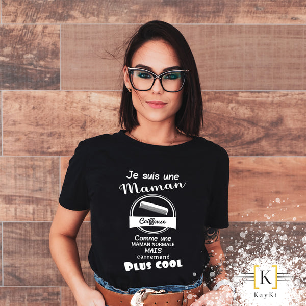 T-Shirt maman - Maman coiffeuse