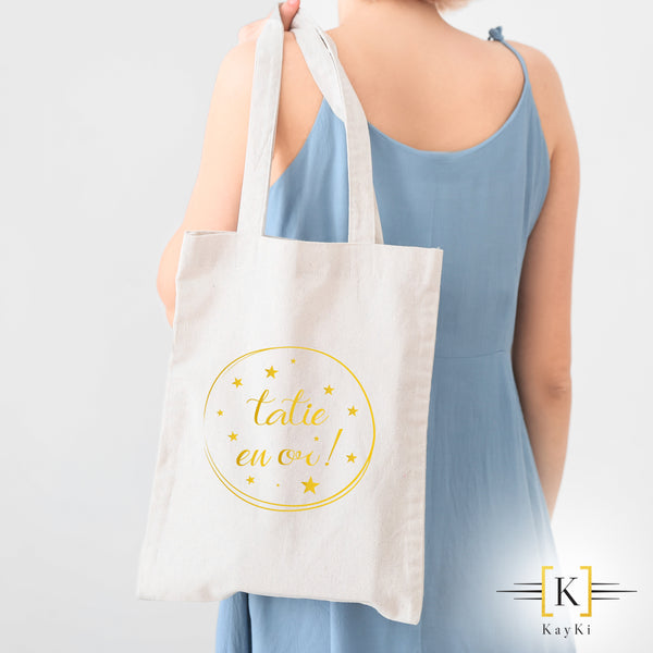 Sac shopping - Tatie en or