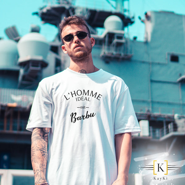 T-Shirt homme - L'homme idéal est barbu
