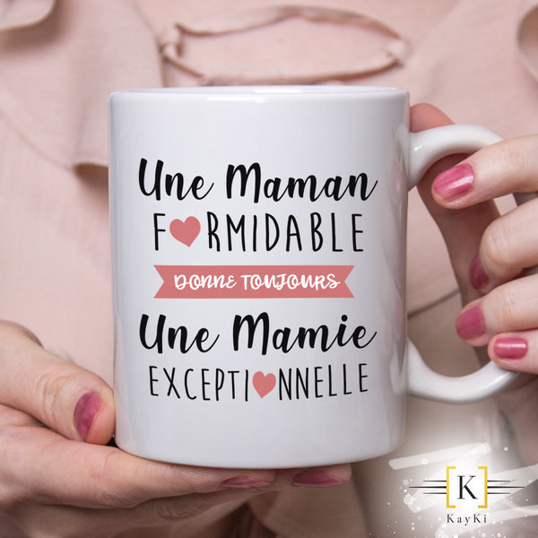 MUG - Maman formidable - Mamie exeptionnelle