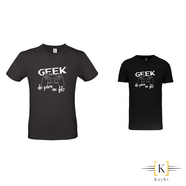T-Shirt Geek - Geek de père en fils