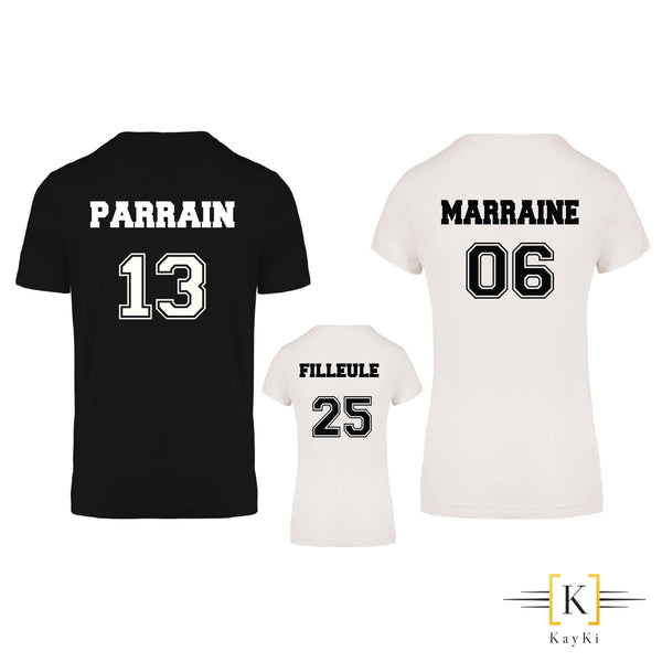 T-Shirt Parrain/Marraine/Filleul(e)