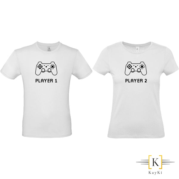 T-Shirt Couples - Player 1 et 2