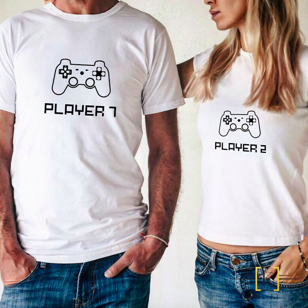 T-Shirt Couples - Player 1 et 2