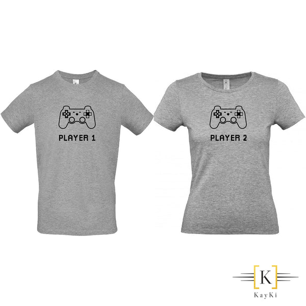T-Shirt Couples - Player 1 et 2