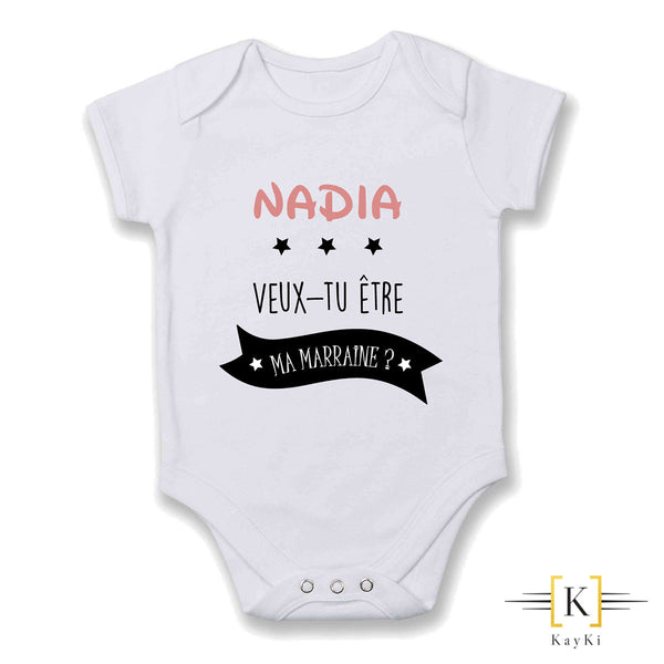 Body bébé - Veux-tu être ma marraine ?
