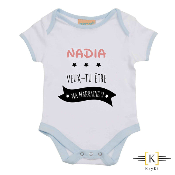 Body bébé - Veux-tu être ma marraine ?