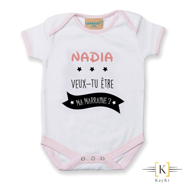 Body bébé - Veux-tu être ma marraine ?