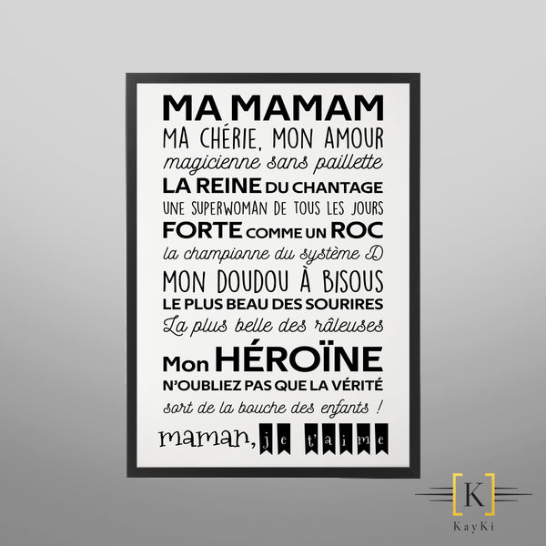 Cadre - Ma maman
