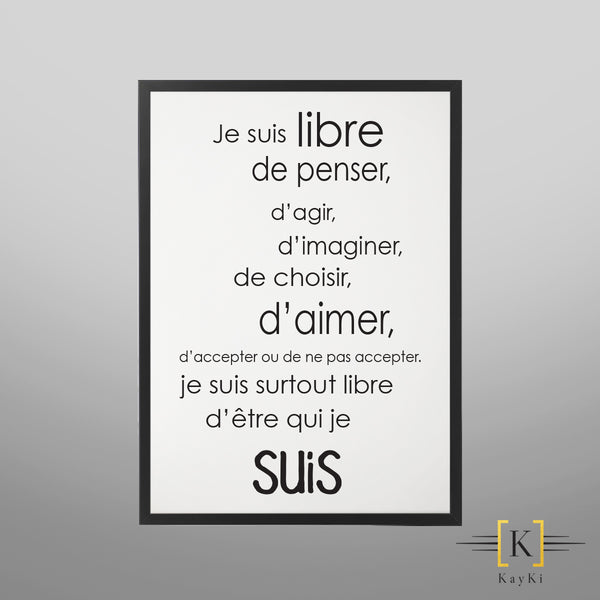 Cadre - Je suis libre