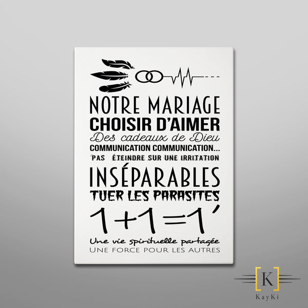 Cadre - Notre mariage