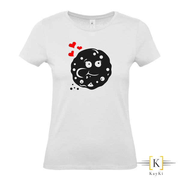 T-Shirt couple (modèle femme) - Cookies