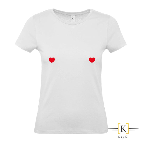 T-Shirt femme - Petits coeurs