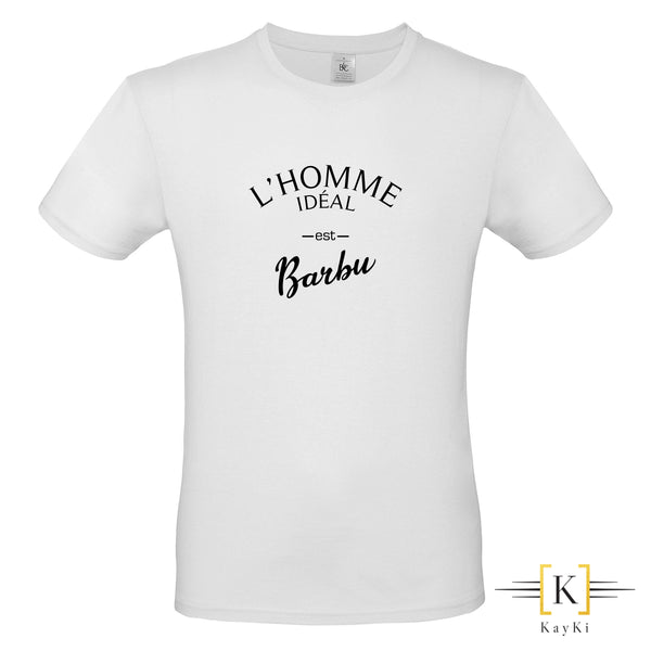 T-Shirt homme - L'homme idéal est barbu
