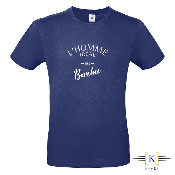 T-Shirt homme - L'homme idéal est barbu