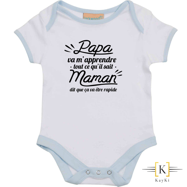 Body bébé - Papa va m'apprendre tout ce qu'il sait...