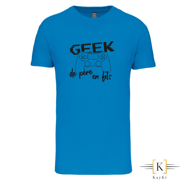 T-Shirt enfant (garçon) - Geek de père en fils