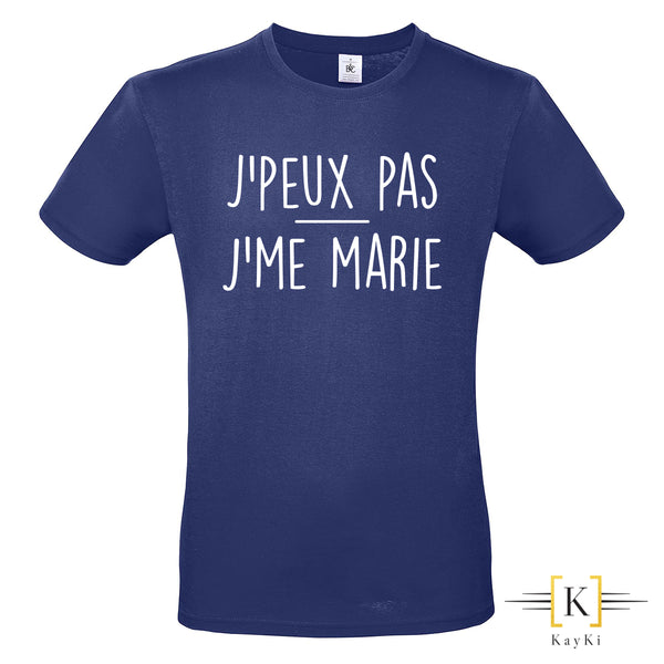 T-shirt Homme - J'peux pas - J'me marie