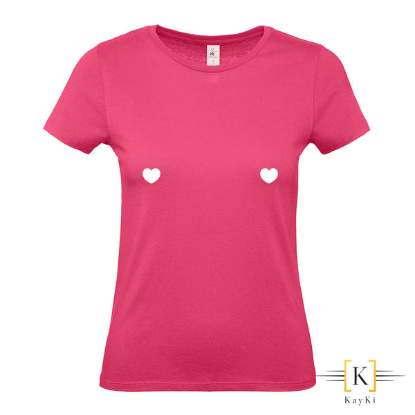 T-Shirt femme - Petits coeurs