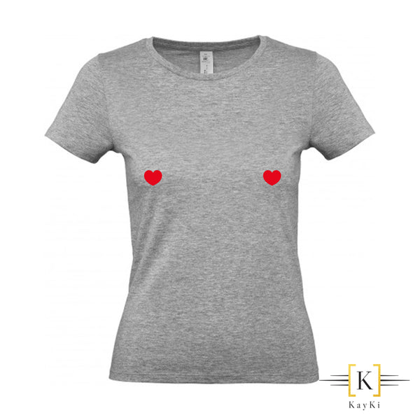 T-Shirt femme - Petits coeurs