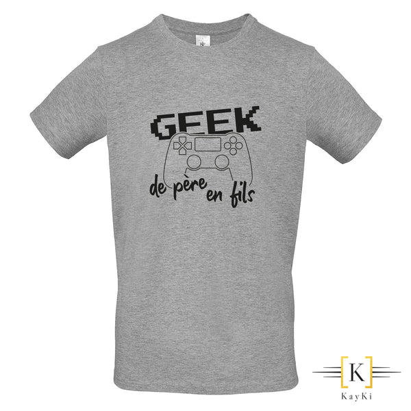 T-Shirt - Geek de père en fils
