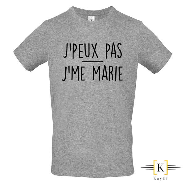 T-shirt Homme - J'peux pas - J'me marie
