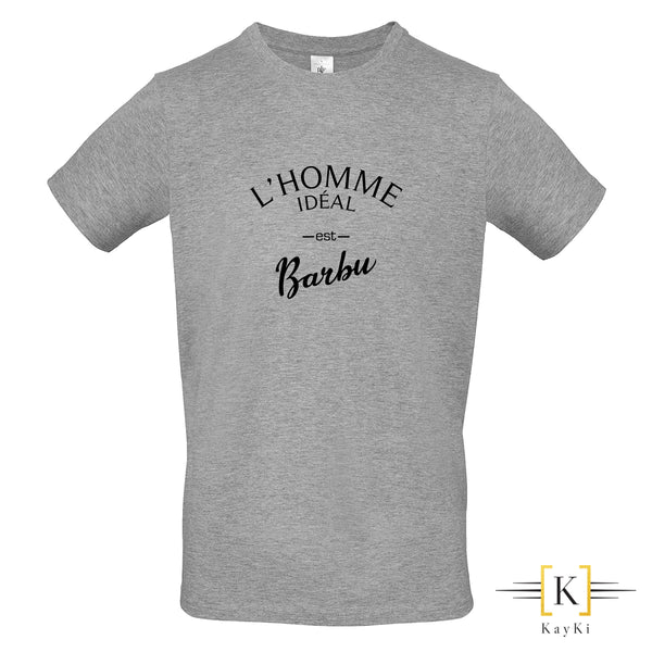 T-Shirt homme - L'homme idéal est barbu