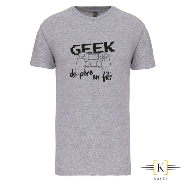 T-Shirt enfant (garçon) - Geek de père en fils