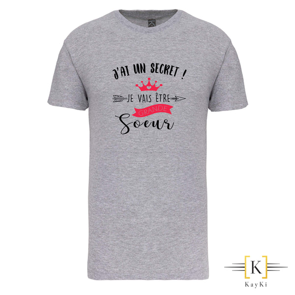 T-Shirt enfant (fille) - Je vais etre grande soeur