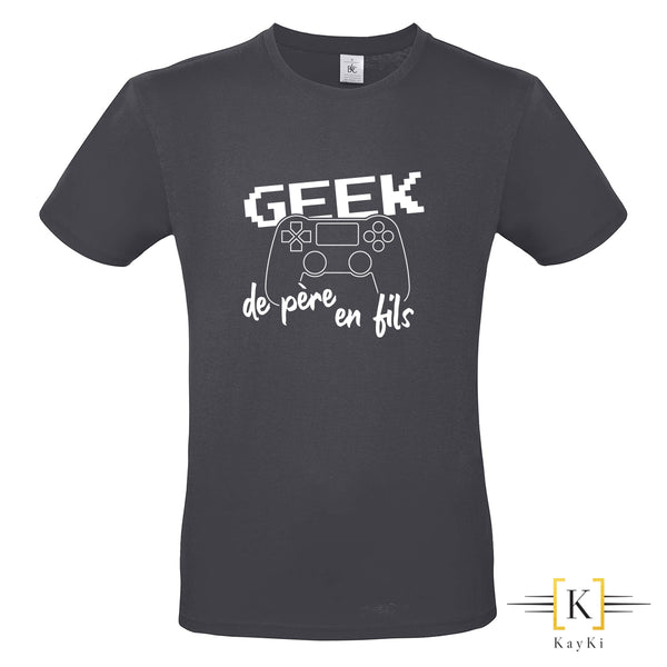 T-Shirt - Geek de père en fils