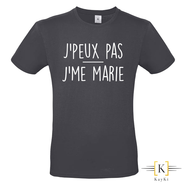 T-shirt Homme - J'peux pas - J'me marie