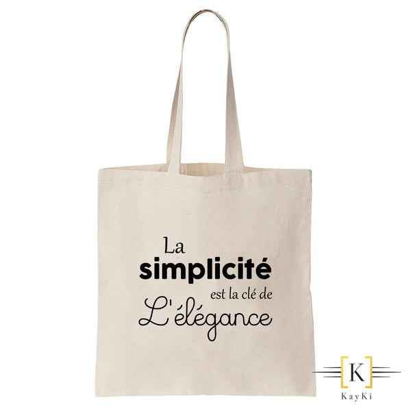Sac shopping (Tote bag) - La simplicité