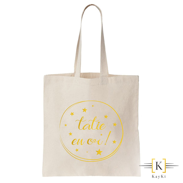 Sac shopping - Tatie en or