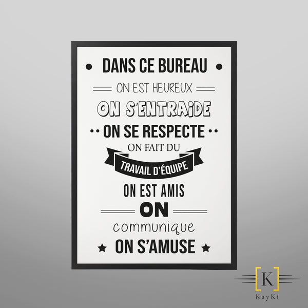 Cadre - Dans ce bureau