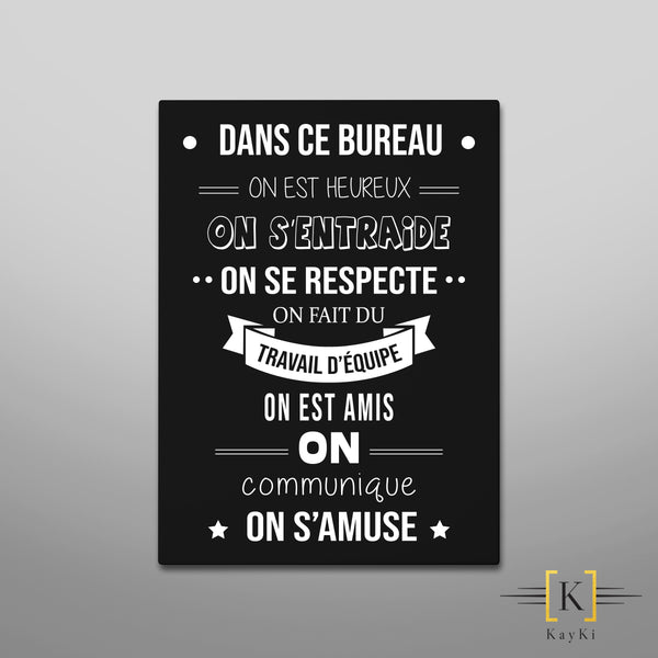 Cadre - Dans ce bureau