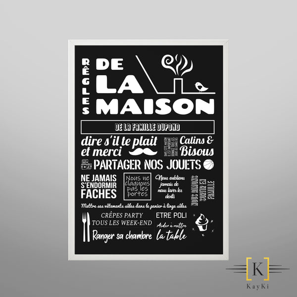 Cadre - Régles de la maison
