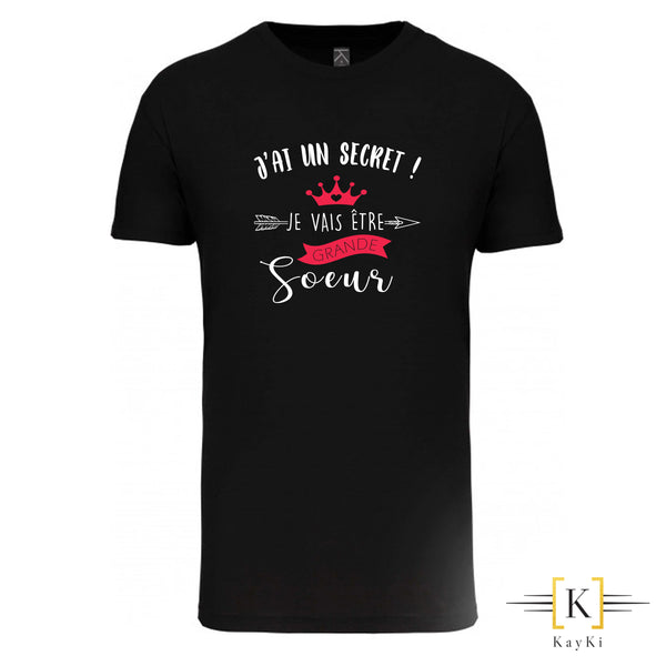 T-Shirt enfant (fille) - Je vais etre grande soeur