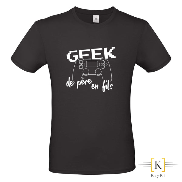 T-Shirt - Geek de père en fils