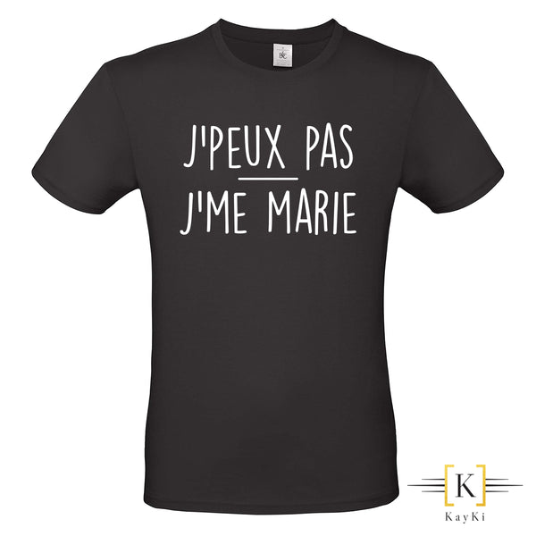 T-shirt Homme - J'peux pas - J'me marie